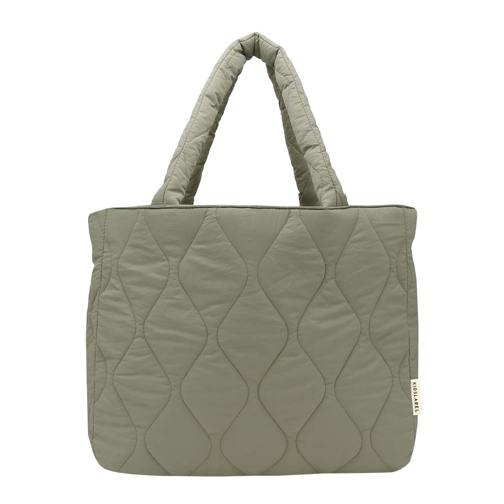 Luiertas - Quilted - Khaki / Groen in Khaki / Groen